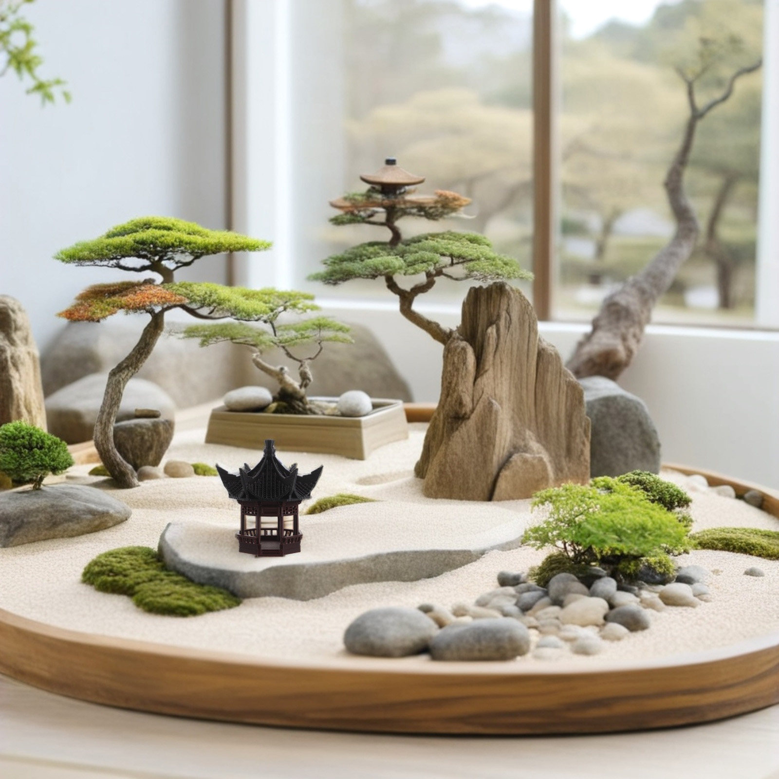 Bonsai Garden Landscape Design - Adorno de paisaje en miniatura con