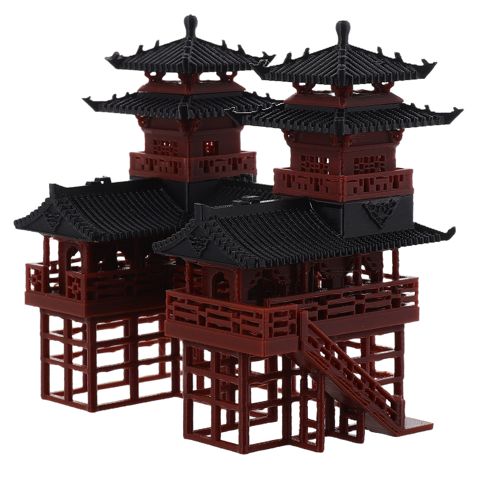 Pequeña estatua de dos pagodas - Bonsai Garden Landscape Design reseña y precio